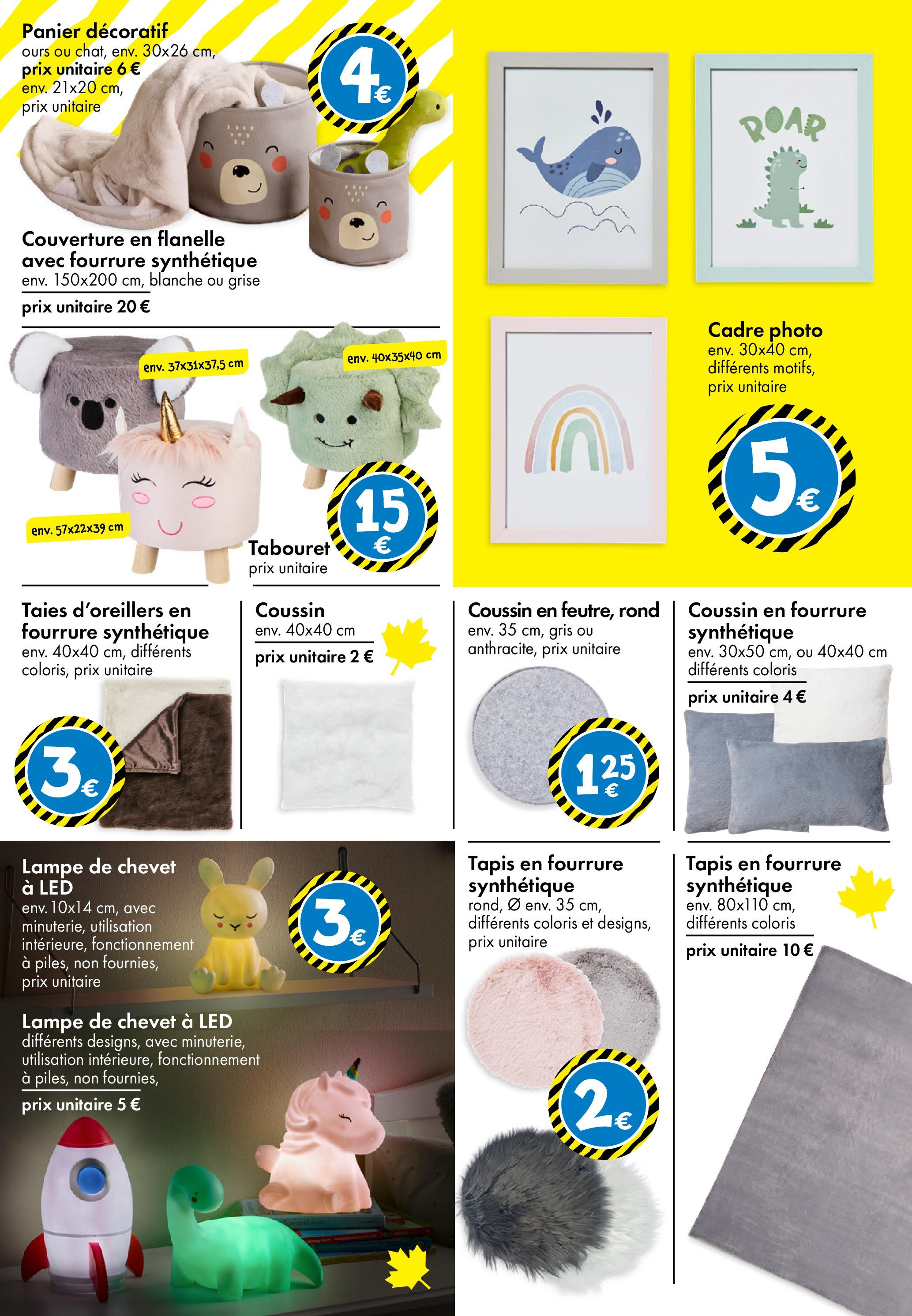 TEDi - TEDi - pleins d'idées à partir du 02/10/2025 - promo en ligne | Page: 11 | Produits: Couverture, Panier, Tapis, Lampe de chevet