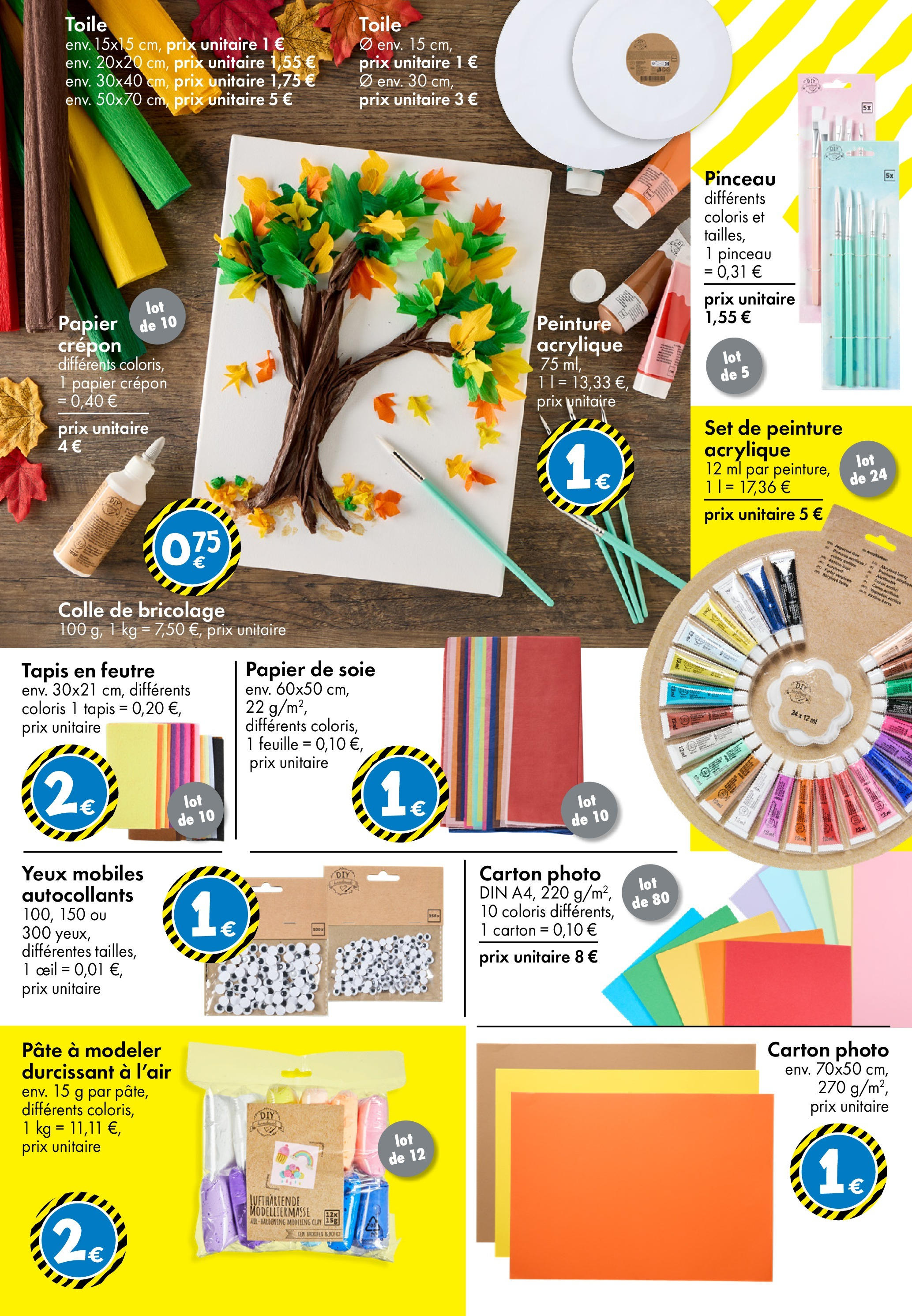 TEDi - TEDi - pleins d'idées à partir du 02/10/2025 - promo en ligne | Page: 19 | Produits: Pinceau, Pâte à modeler, Tapis, Colle