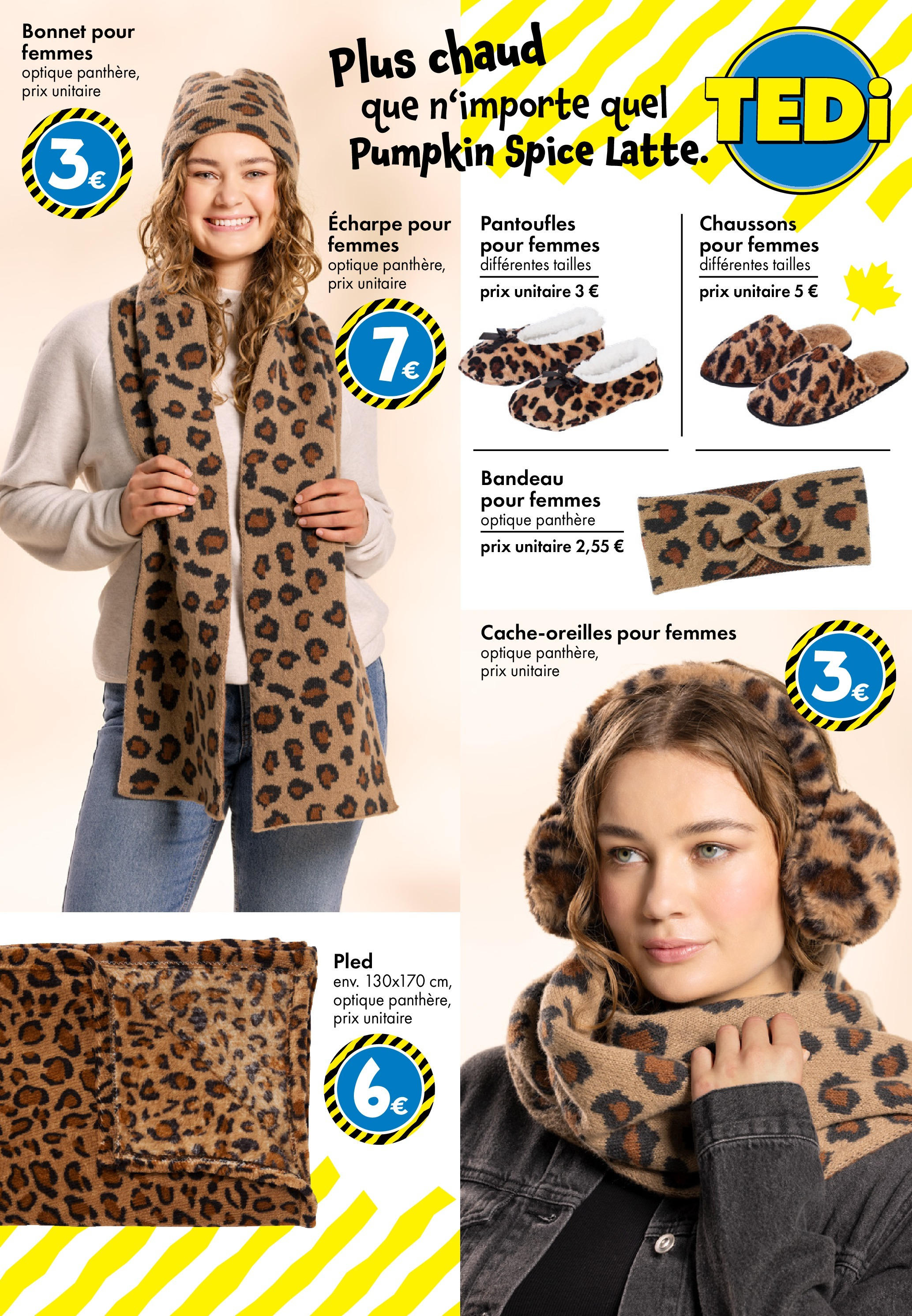 TEDi - TEDi - pleins d'idées à partir du 02/10/2025 - promo en ligne | Page: 20 | Produits: Bonnet, Écharpe, Chaussons