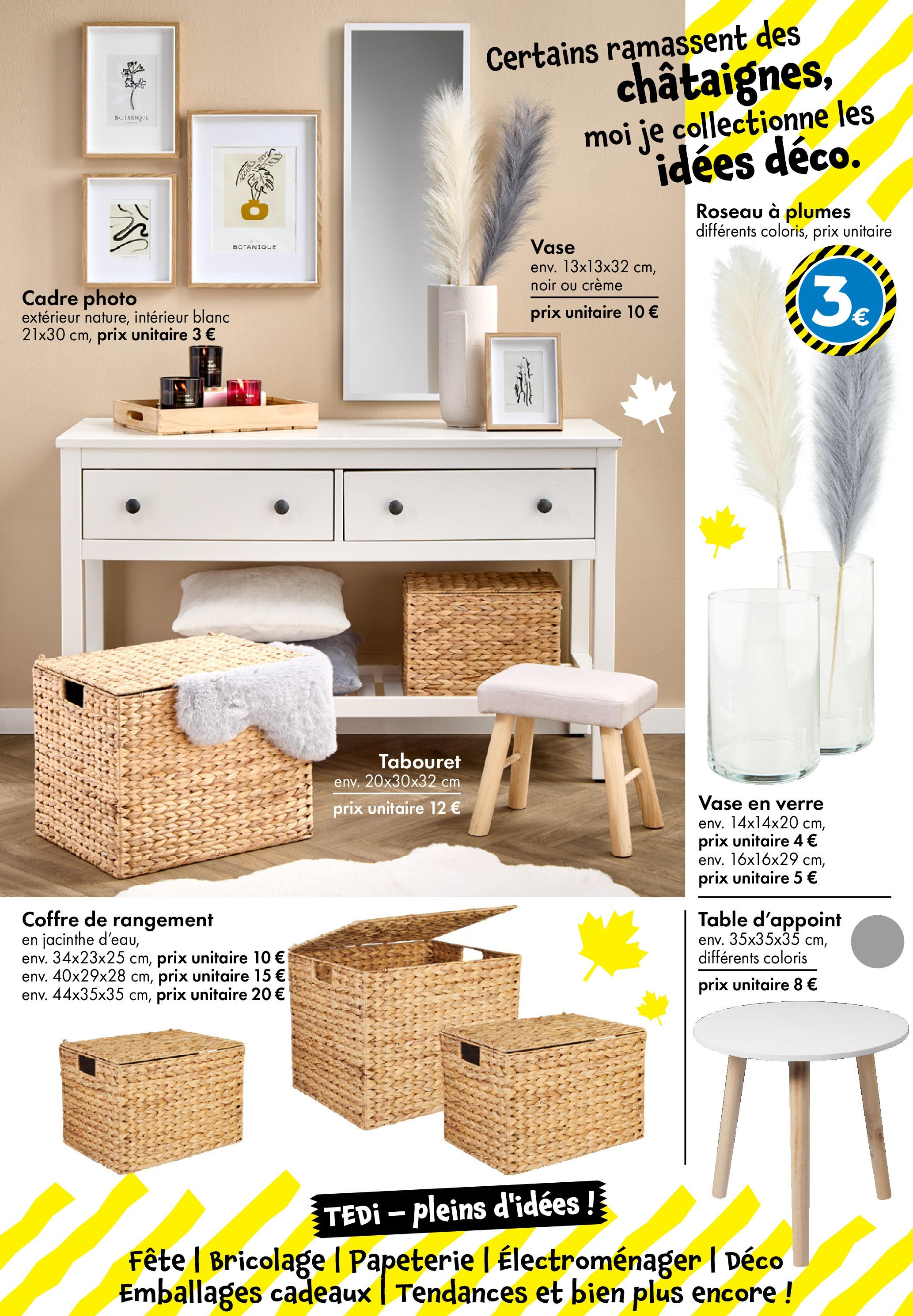 TEDi - TEDi - pleins d'idées à partir du 02/10/2025 - promo en ligne | Page: 24 | Produits: Table, Vase, Crème, Cadre