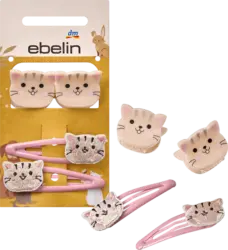 ebelin Haarclips & Haarklammern Katze, Rosa