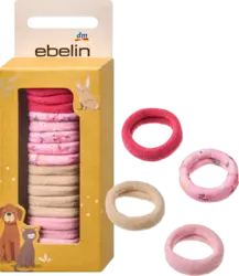 ebelin Haargummis in Box, Rot, Rosa, Beige