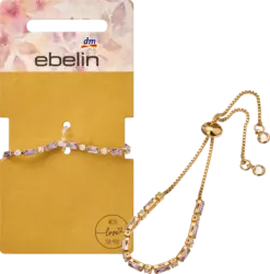 ebelin Armband mit Strasssteinen, Gold-Optik