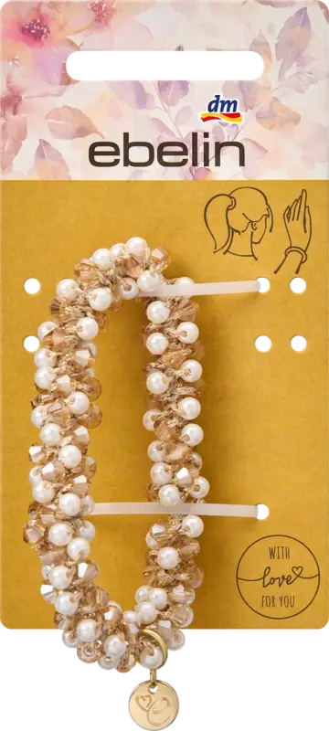 ebelin Armband mit Perlen, weiß-beige