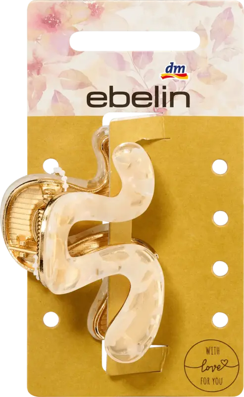ebelin Haarklammer Wellenform, Gold- & Perlmutt-Optik