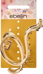 ebelin Haarklammer geschwungen, Gold-Optik