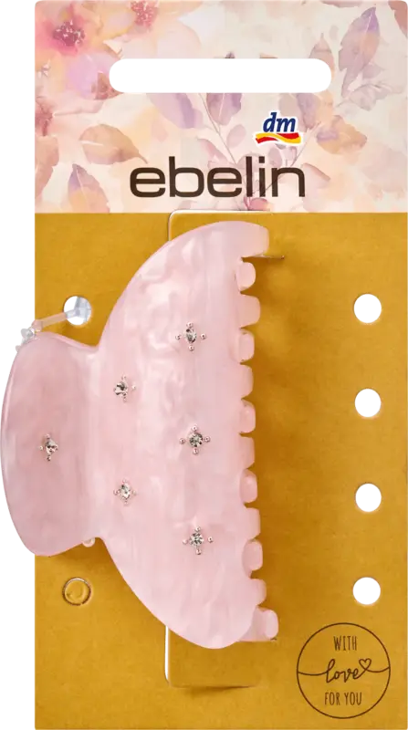 ebelin Haarklammer mit Strass, rosa