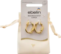 ebelin Creolen organische Form wasserfest, Gold-Optik
