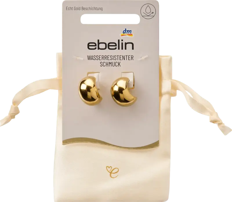 ebelin Creolen wasserfest, Gold-Optik