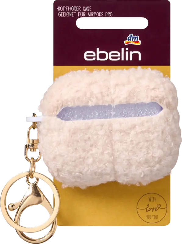 ebelin Kopfhörer-Case Teddy, creme
