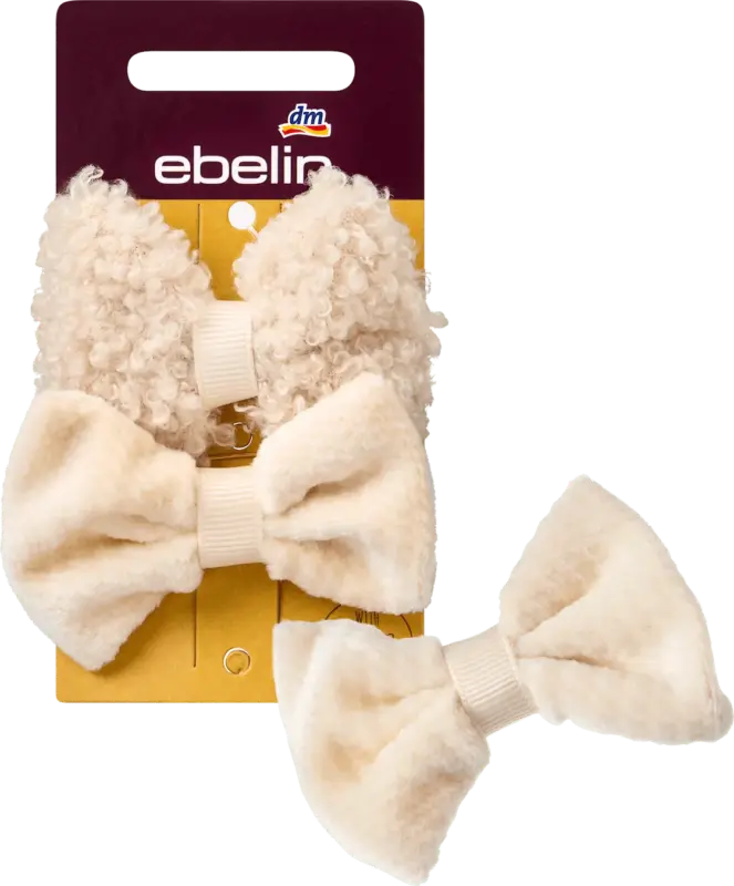 ebelin Haar- & Ansteckbroschen Schleifen, creme