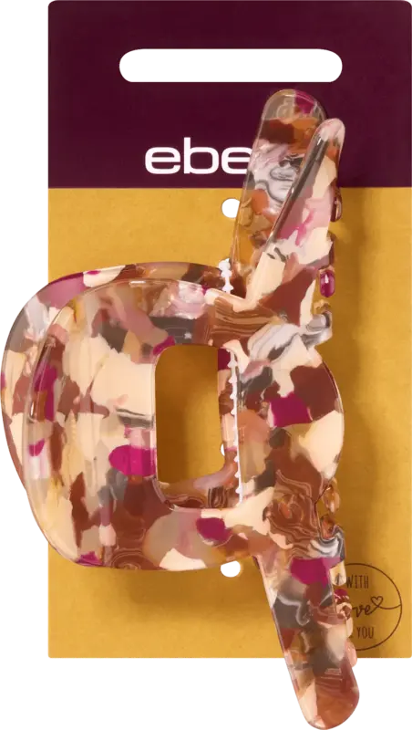 ebelin Haarklammer Loop-Form gemustert