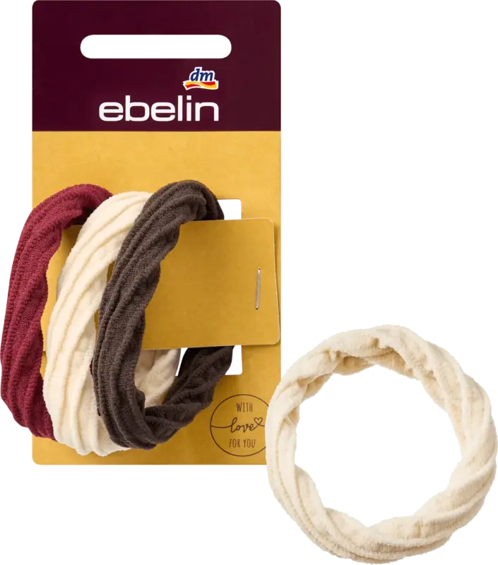 ebelin Haargummis mit Struktur