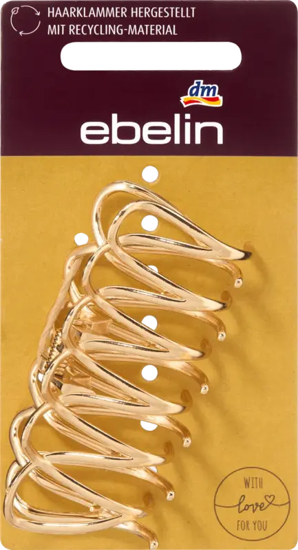 ebelin Haarklammer recycelt, Gold-Optik