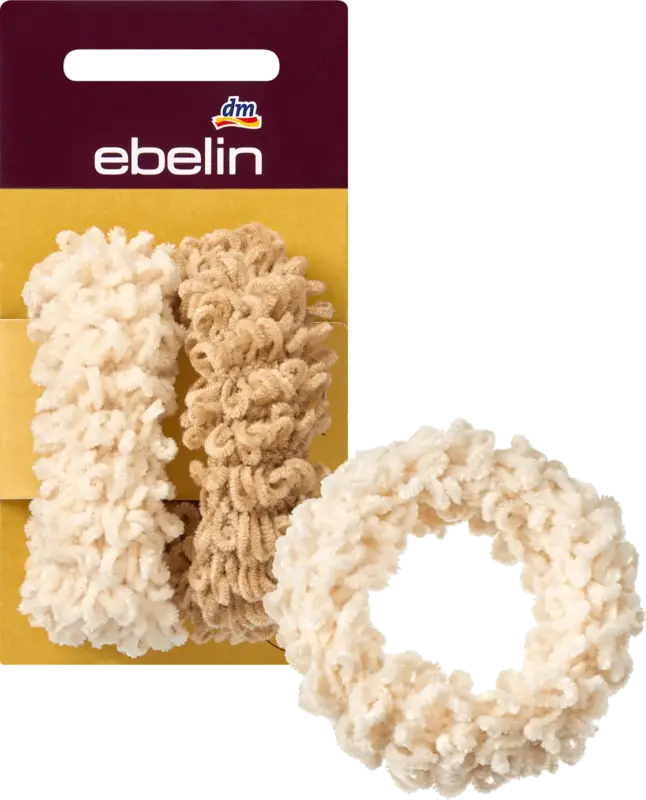 ebelin Haargummis, Creme, Beige