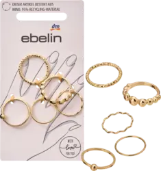 ebelin Ringe recycelt, Gold-Optik
