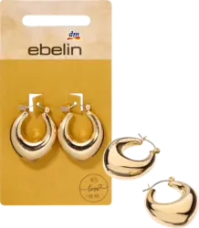 ebelin Creolen oval, Gold-Optik