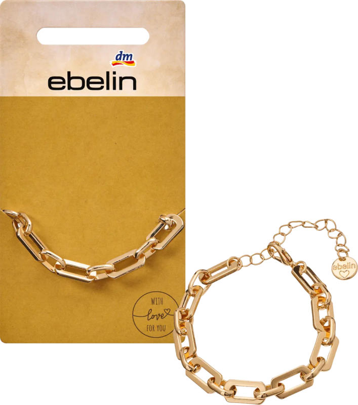 ebelin Armband Gliederkette, Gold-Optik