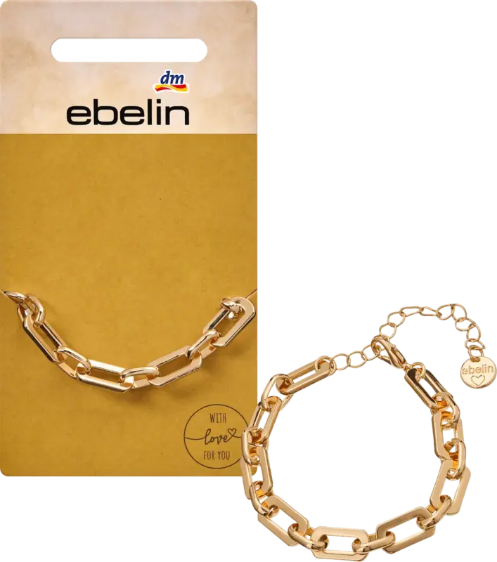 ebelin Armband Gliederkette, Gold-Optik
