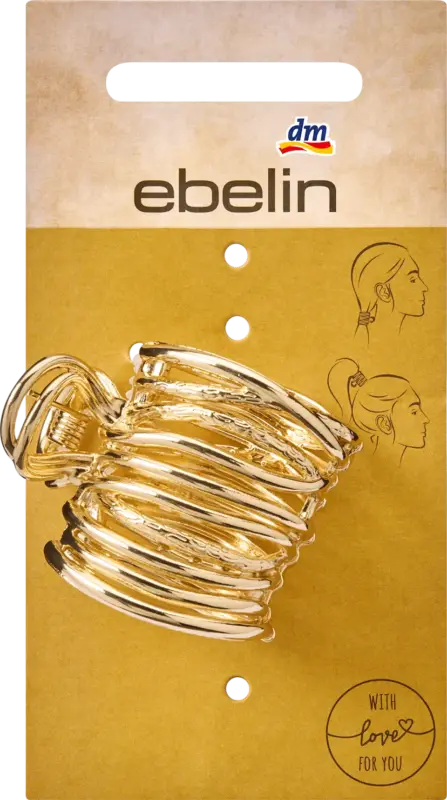 ebelin Haarklammer Pony-Cuff, Gold-Optik