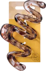 ebelin Haarklammer maxi gewellt, Braun