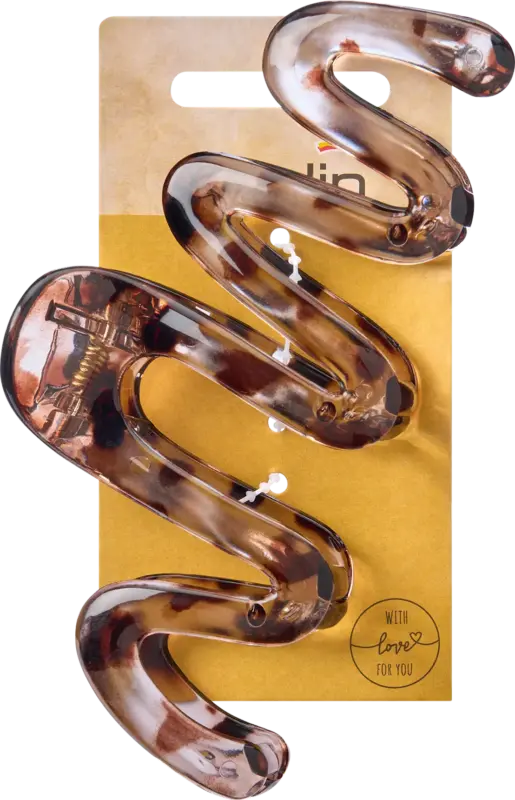 ebelin Haarklammer maxi gewellt, Braun