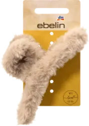 ebelin Haarklammer Loop-Form Felloptik, Beige