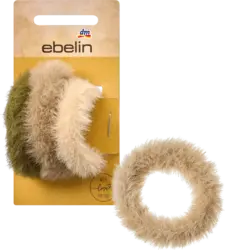 ebelin Haargummis Fell-Optik, Grün, Grau, Beige