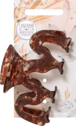 Langhaarm&auml;dchen Haarklammer gewellt, Braun