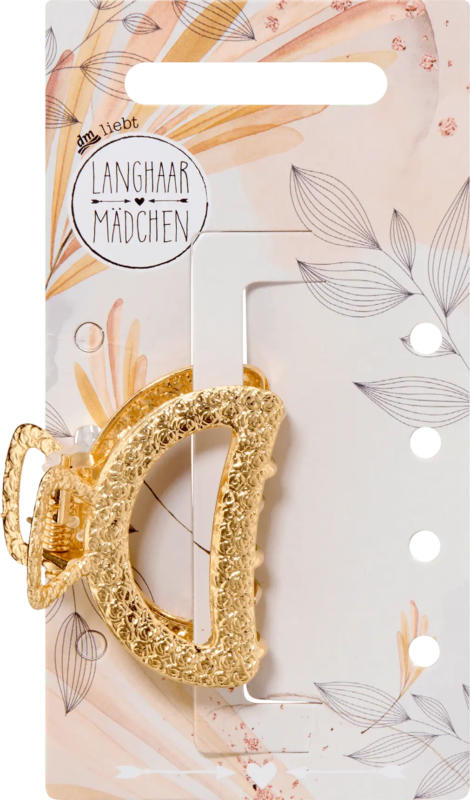 Langhaarmädchen Haarklammer, Gold-Optik