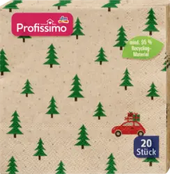Profissimo Servietten "Wald&Auto" 25x25cm