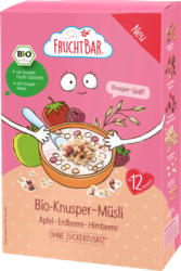 FruchtBar Kinder Knusper-Müsli Apfel, Erdbeere & Himbeere ab 12 Monaten