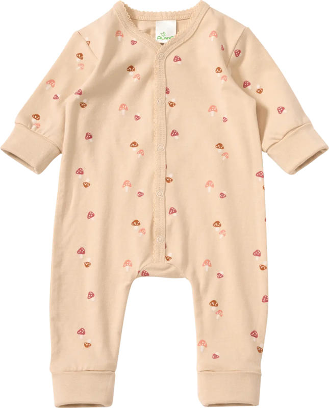 ALANA Schlafanzug mit Pilz-Muster, beige, Gr. 62/68