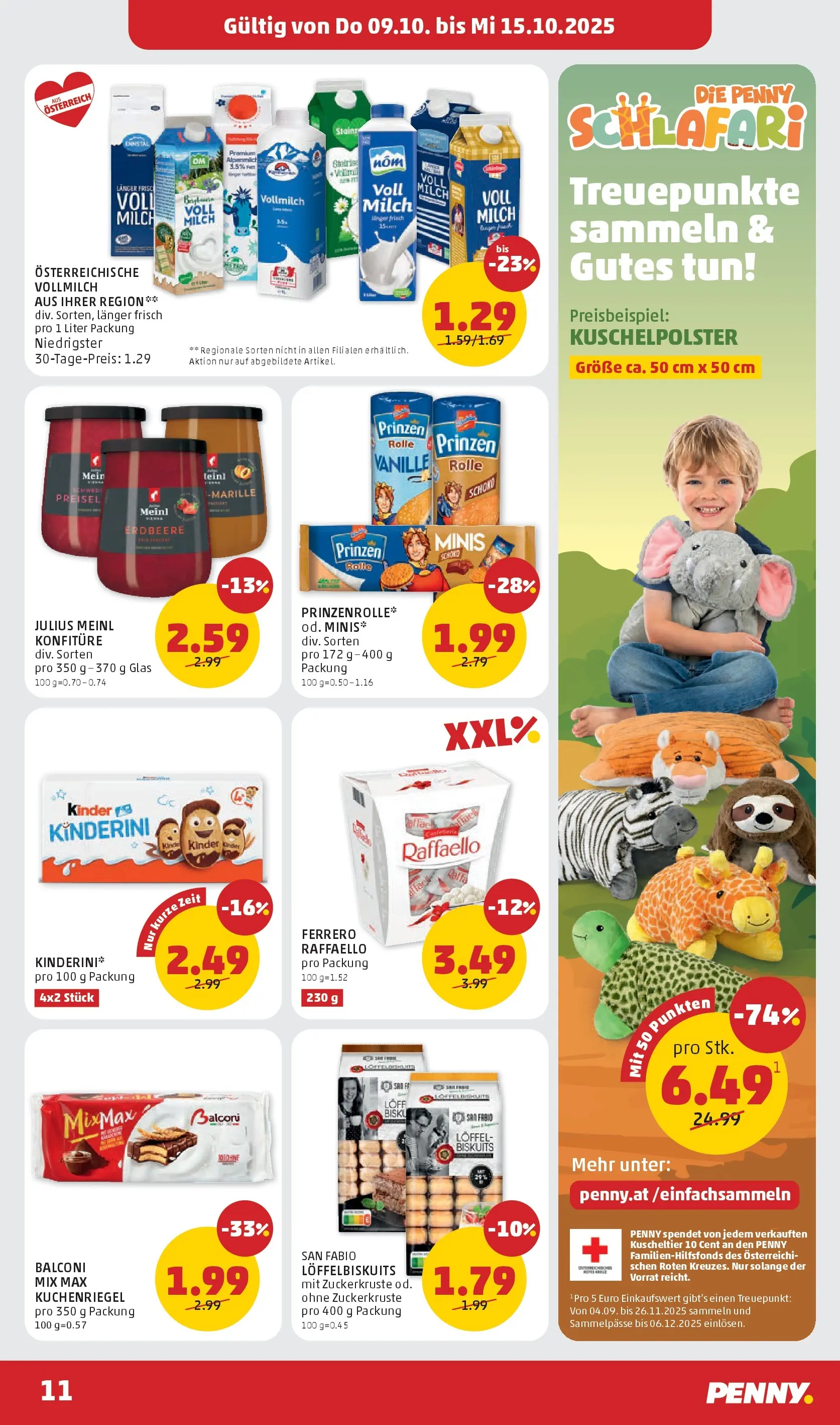 Penny Markt Flugblatt ab (09.10.2025) - Angebote, Prospekt | Seite: 11 | Produkte: Milch