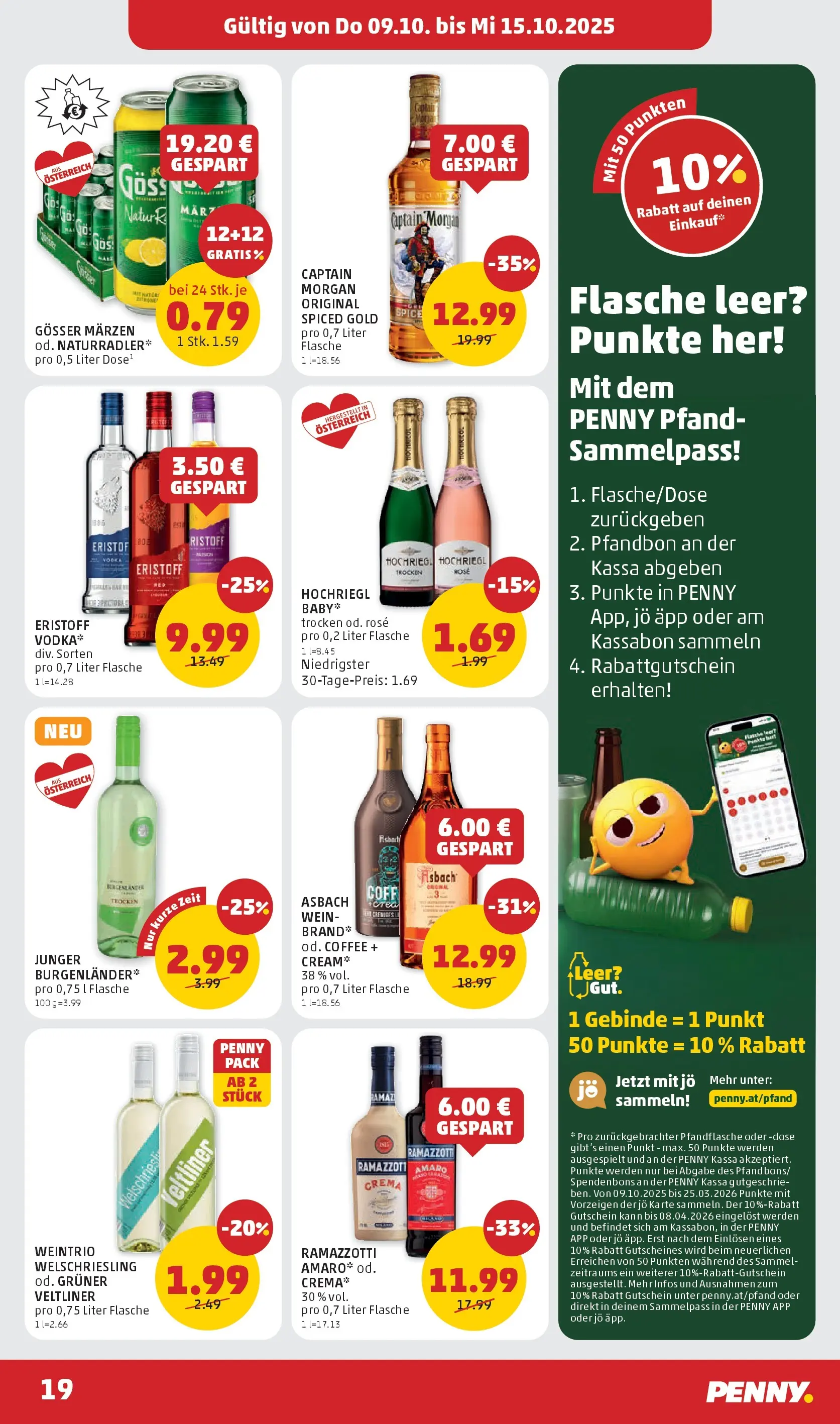 Penny Markt Flugblatt ab (09.10.2025) - Angebote, Prospekt | Seite: 19 | Produkte: Wein