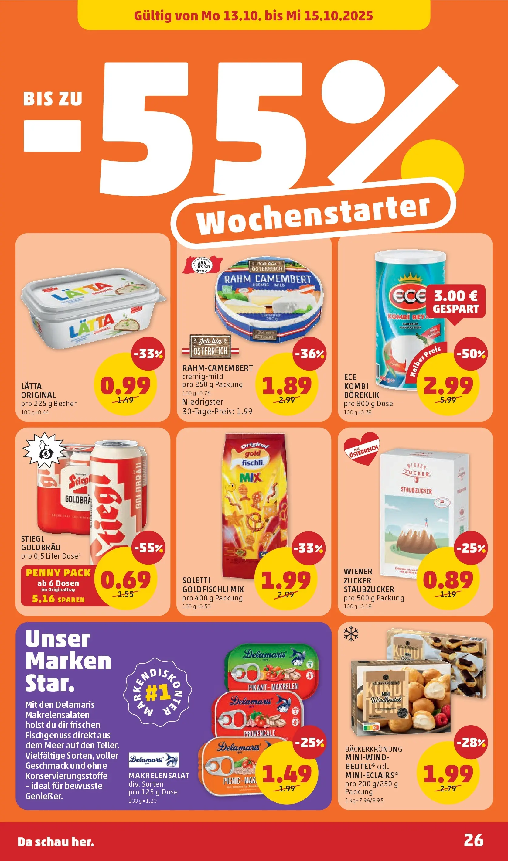 Penny Markt Flugblatt ab (09.10.2025) - Angebote, Prospekt | Seite: 26 | Produkte: Zucker