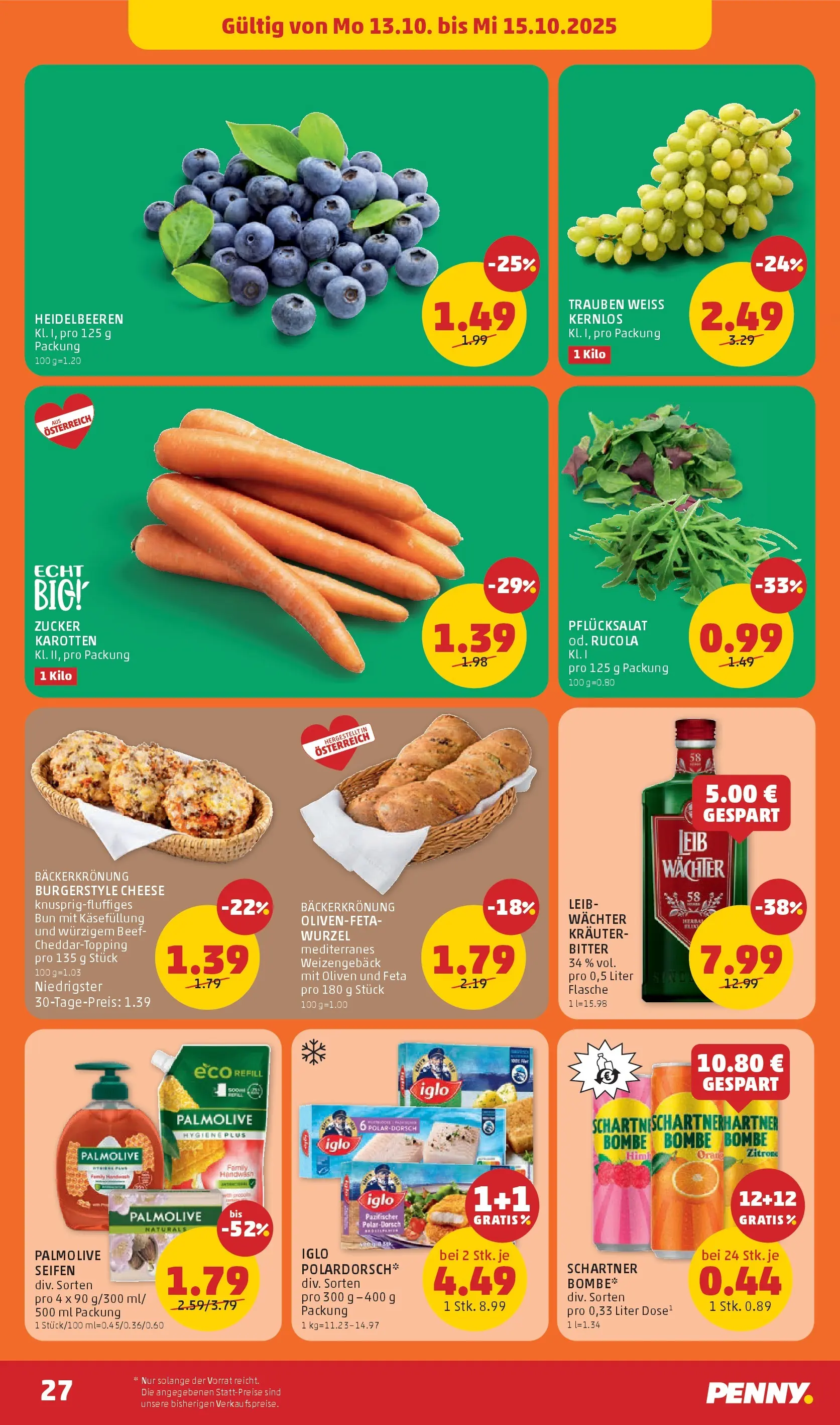 Penny Markt Flugblatt ab (09.10.2025) - Angebote, Prospekt | Seite: 27 | Produkte: Zucker, Zitrone, Szeder