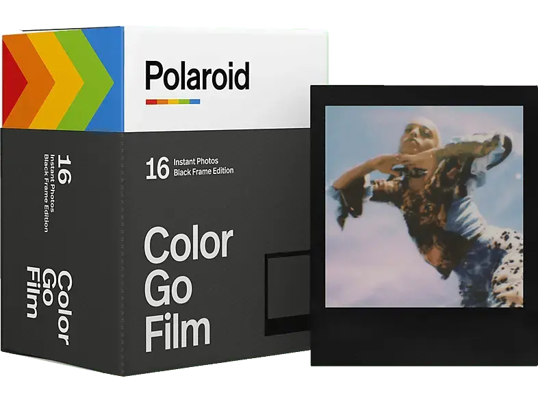 Polaroid Sofortbildfilm Color Go Film Black Frame, Doppelpack; Fotofilm