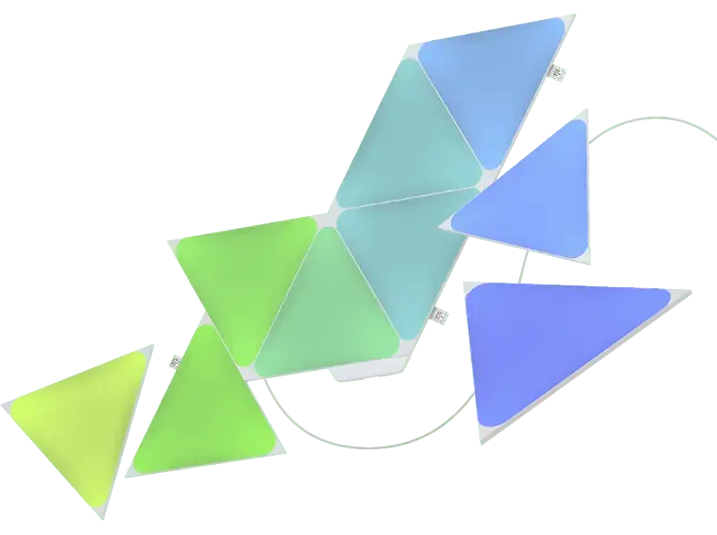 Nanoleaf NL47-0002TW-9PK Shapes Triangles Smart Light Panels Weiß Starter Kit mit 9
