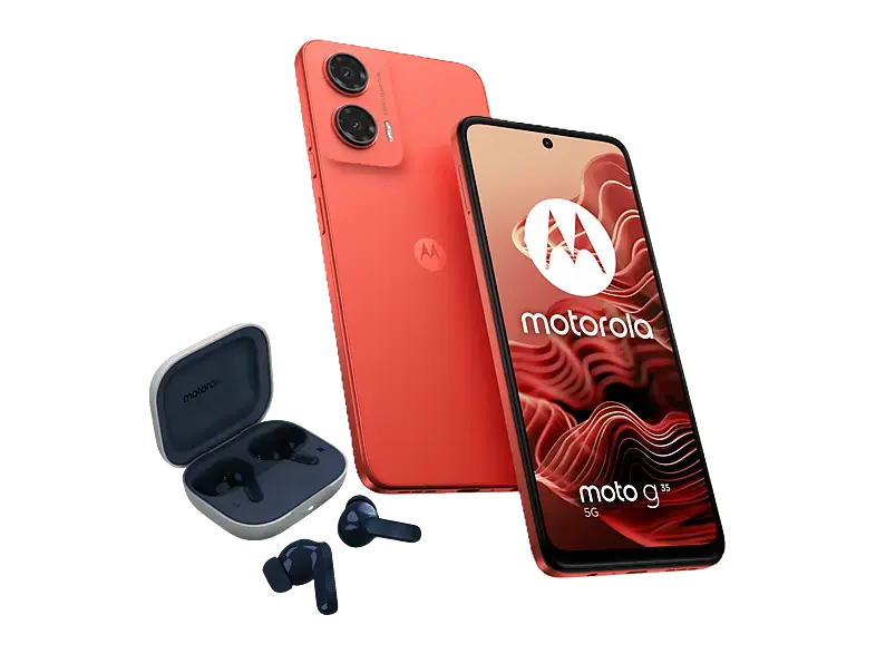 Motorola Moto G35 5G inkl. Buds Starlight Blue, 128 GB, Guava Red, Dual SIM