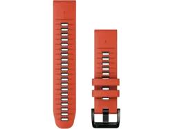 Garmin Uhrenarmband QuickFit® 22mm, Silikon, Flammenrot/Graphit