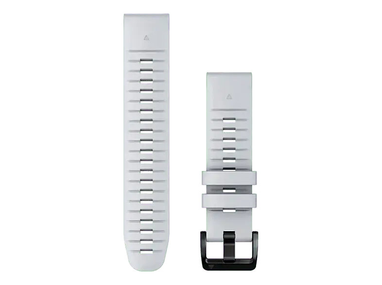 Garmin Uhrenarmband QuickFit® 22mm, Silikon, Steinweiss/Schwarz