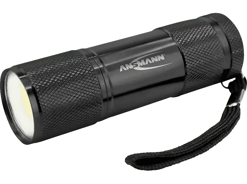 Ansmann Taschenlampe Action COB LED, Schwarz