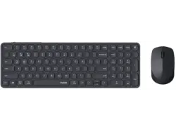 RAPOO 9710M Maus und Tastatur Set, kabellos, Dunkelgrau; Tastatur und Maus Set