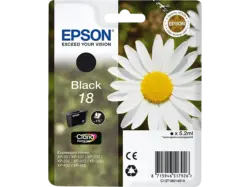 EPSON Gänseblume, 18, Schwarz, C13T18014012; Tintenpatrone