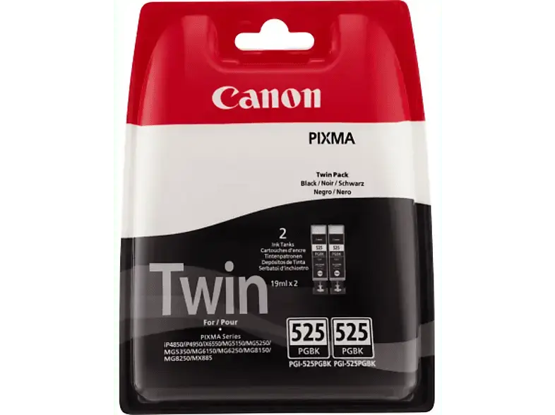 Canon Canon PGI-525PGBK PB Tinte Doppelpack, Schwarz (4529B010); Tintenpatrone