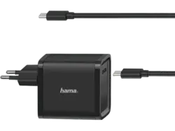 HAMA 200005 Universal-USB-C-Notebook-Netzteil, Power Delivery (PD), 5-20V/45W; USB-C Notebook Netzteil