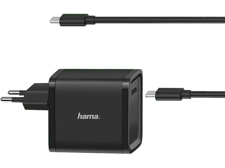 HAMA 200005 Universal-USB-C-Notebook-Netzteil, Power Delivery (PD), 5-20V/45W; USB-C Notebook Netzteil