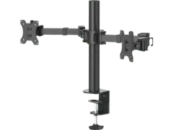 HAMA 118494 Monitorhalterung, 2 Monitore, höhenverstellbar, schwenk-/neigbar, 13“ - 35"