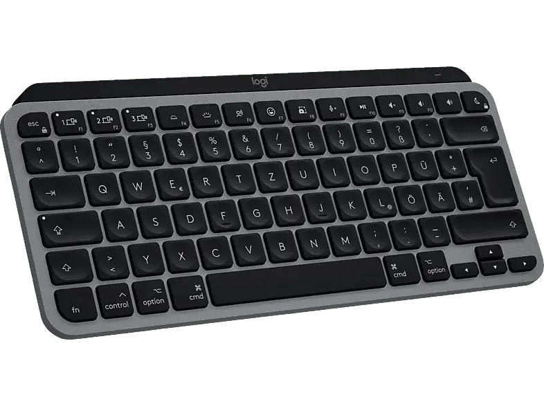 LOGITECH MX Keys Mini for Mac, Kabellose Tastatur ohne Ziffernblock TKL, Tastenbeleuchtung, DEU (Qwertz), Grau
